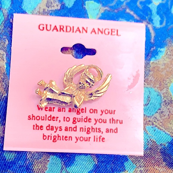VTG Gold Angel Pin» Wear Angel 4 Protection, Guidance, & To Brighten Up Ur Life - Picture 5 of 13